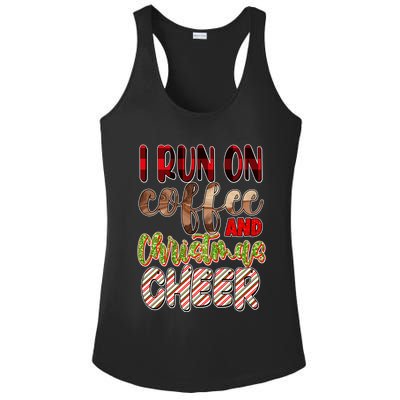 I Run On Coffee And Christmas Cheer Ladies PosiCharge Competitor Racerback Tank