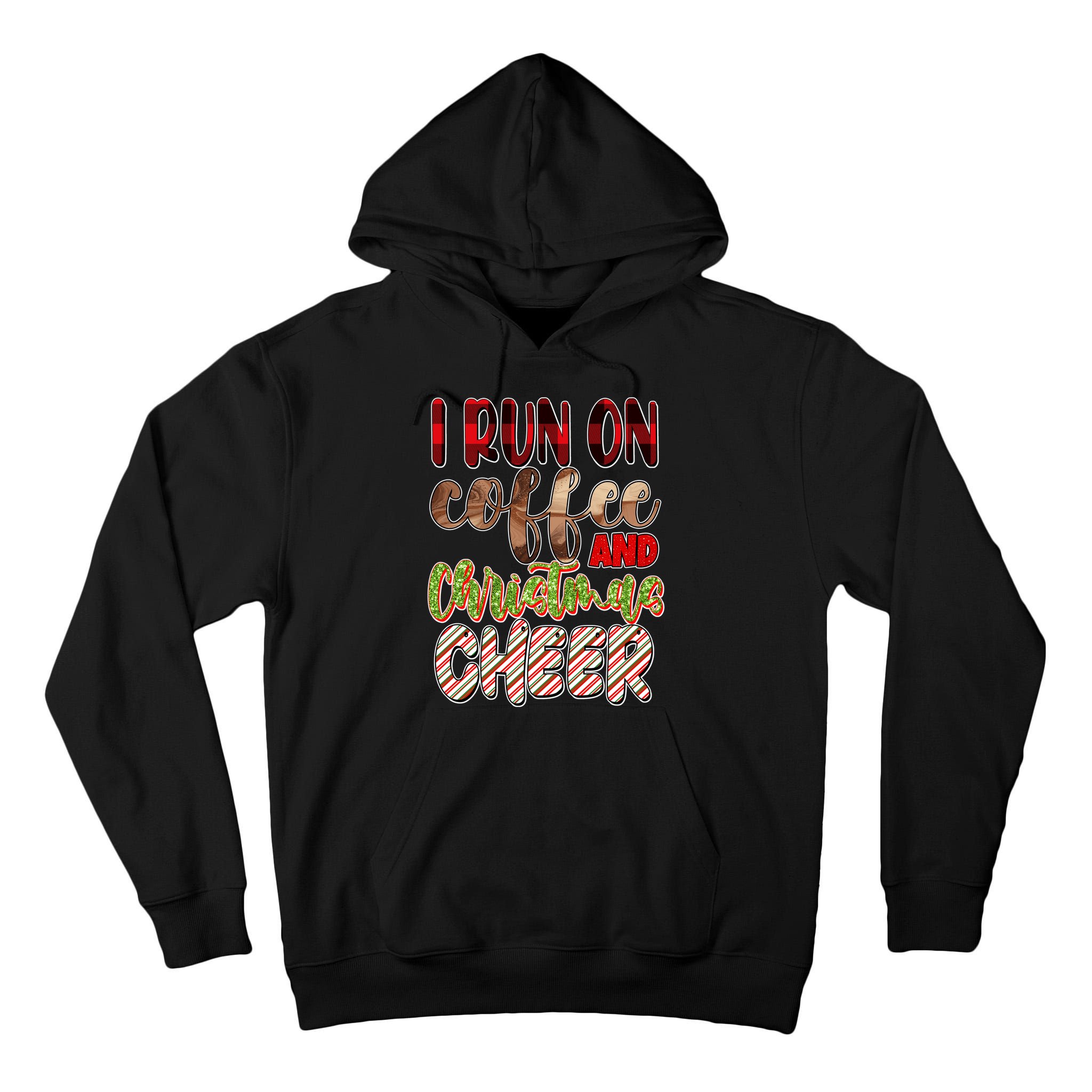 I Run On Coffee And Christmas Cheer Tall Hoodie