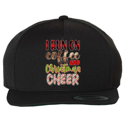 I Run On Coffee And Christmas Cheer Wool Snapback Cap