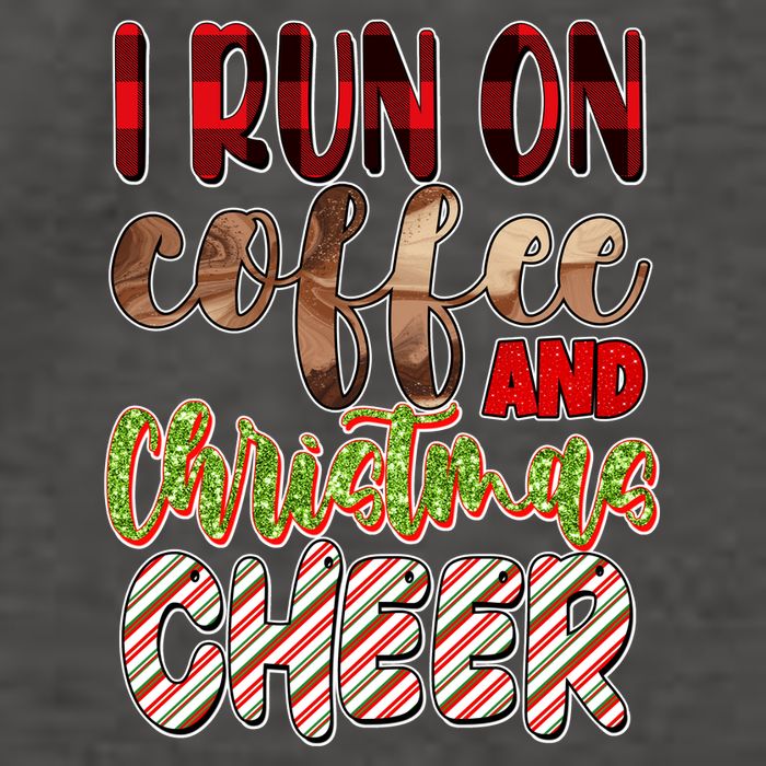 I Run On Coffee And Christmas Cheer Vector Backpack