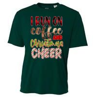 I Run On Coffee And Christmas Cheer Cooling Performance Crew T-Shirt