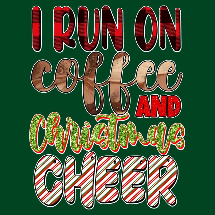 I Run On Coffee And Christmas Cheer Long Sleeve Shirt