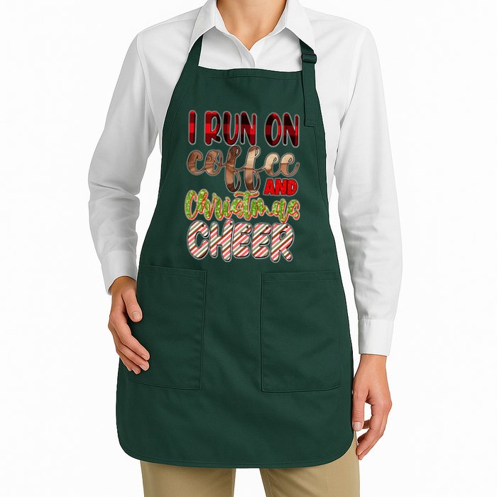 I Run On Coffee And Christmas Cheer Apron