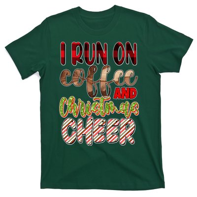 I Run On Coffee And Christmas Cheer T-Shirt