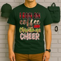 I Run On Coffee And Christmas Cheer T-Shirt