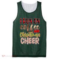 I Run On Coffee And Christmas Cheer Mesh Reversible Basketball Jersey Tank