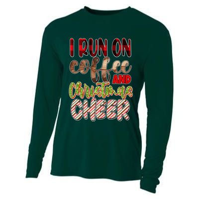 I Run On Coffee And Christmas Cheer Cooling Performance Long Sleeve Crew