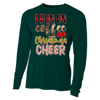 I Run On Coffee And Christmas Cheer Cooling Performance Long Sleeve Crew