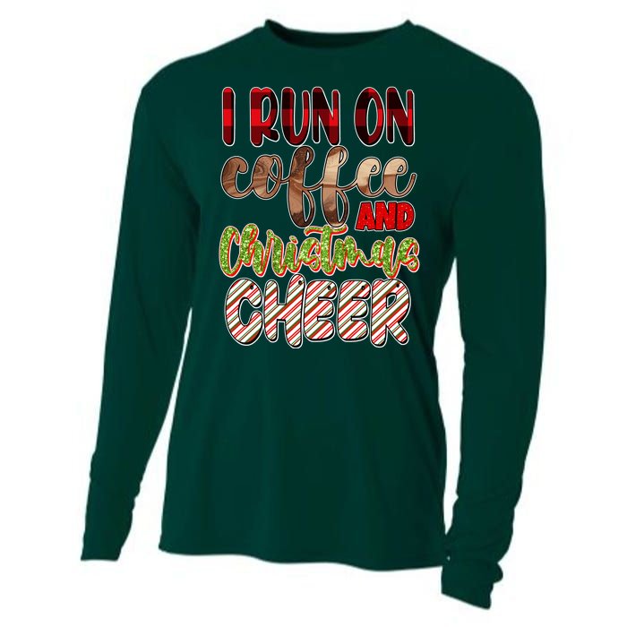 I Run On Coffee And Christmas Cheer Cooling Performance Long Sleeve Crew