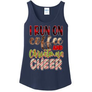 I Run On Coffee And Christmas Cheer Ladies Essential Tank