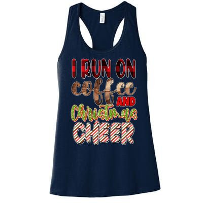 I Run On Coffee And Christmas Cheer Women's Racerback Tank