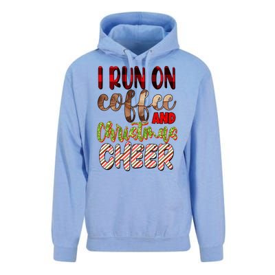 I Run On Coffee And Christmas Cheer Unisex Surf Hoodie