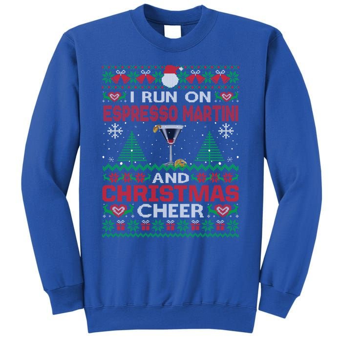 I Run On Espresso Martini And Christmas Cheer Ugly Sweater Gift Sweatshirt