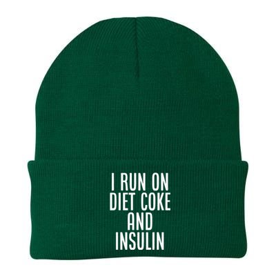 I Run On Diet Coke And Insulin Diabetes Awareness Knit Cap Winter Beanie