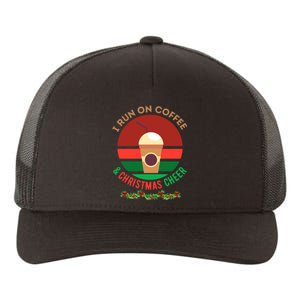 I Run On Coffee And Christmas Cheer Yupoong Adult 5-Panel Trucker Hat