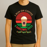I Run On Coffee And Christmas Cheer T-Shirt