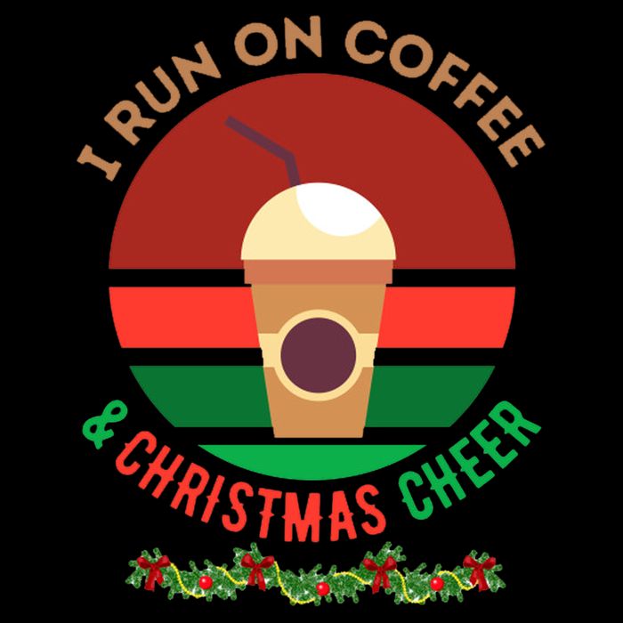I Run On Coffee And Christmas Cheer Bucket Hat