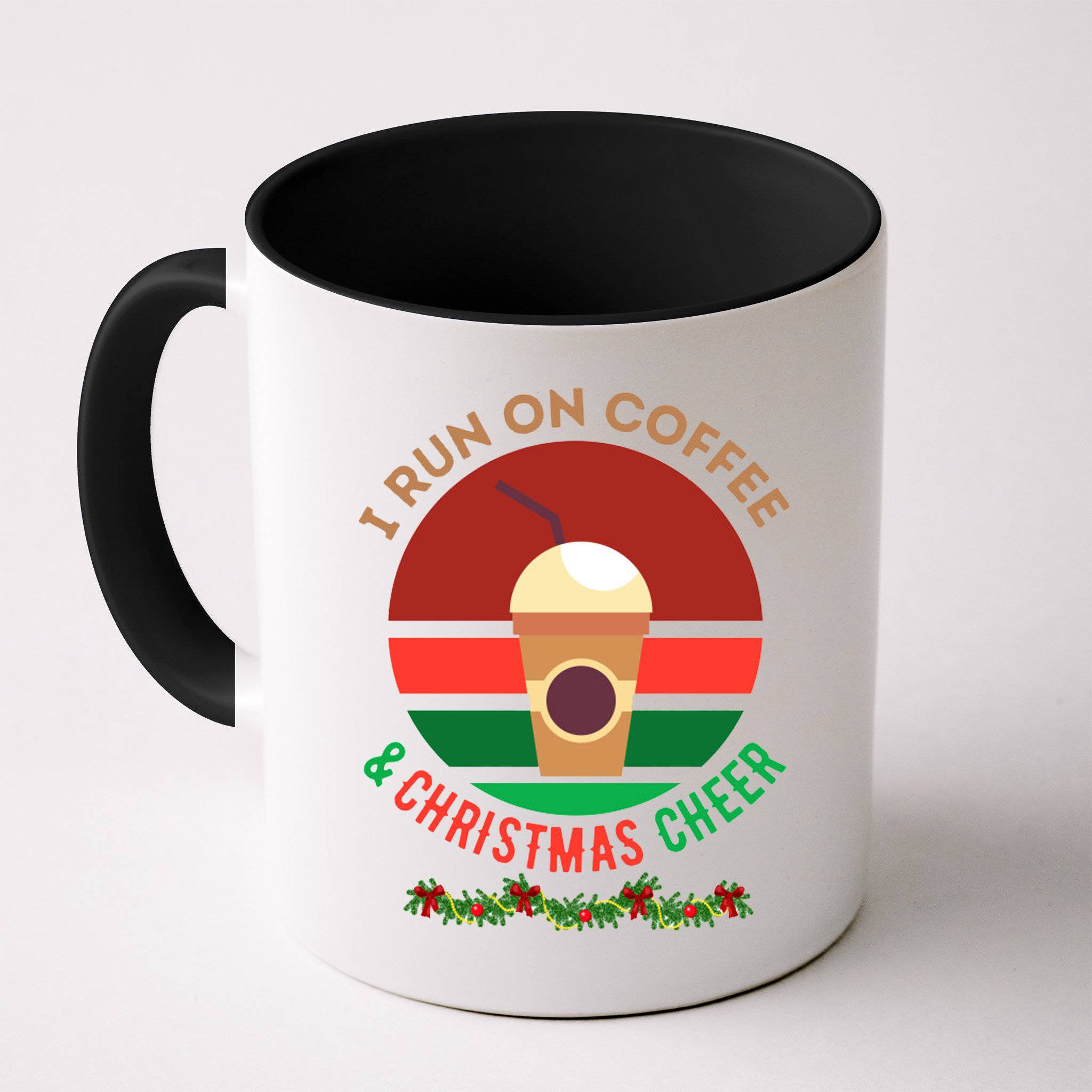 I Run On Coffee And Christmas Cheer Mug