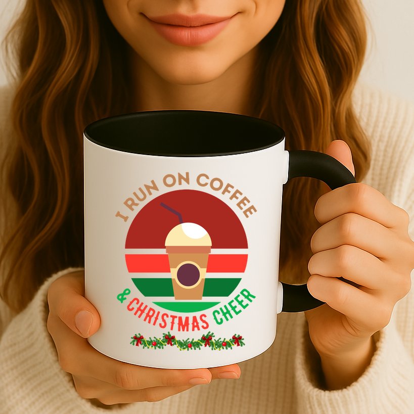 I Run On Coffee And Christmas Cheer Mug