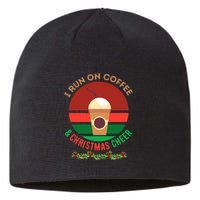 I Run On Coffee And Christmas Cheer Sustainable Beanie