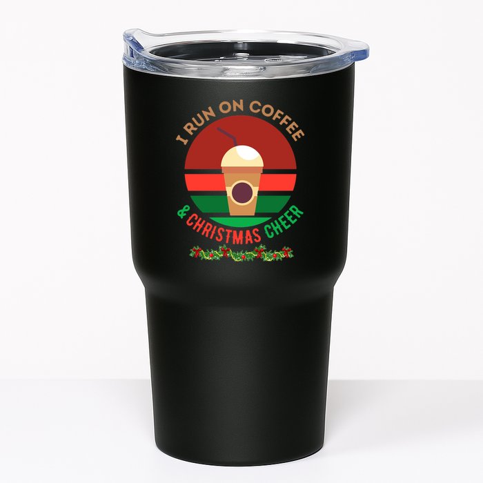 I Run On Coffee And Christmas Cheer Tumbler