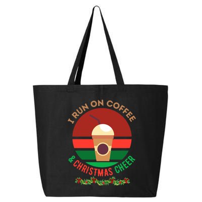 I Run On Coffee And Christmas Cheer 25L Jumbo Tote
