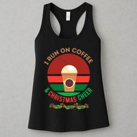 I Run On Coffee And Christmas Cheer Womens Tank Top