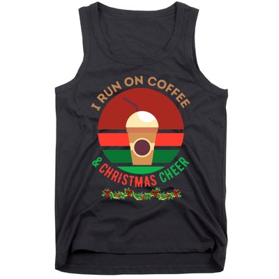 I Run On Coffee And Christmas Cheer Tank Top
