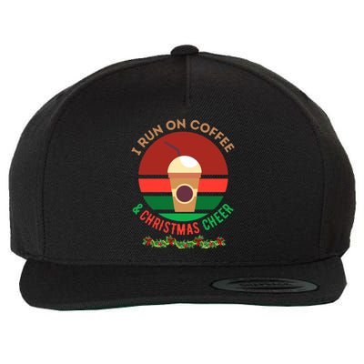 I Run On Coffee And Christmas Cheer Wool Snapback Cap