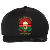 I Run On Coffee And Christmas Cheer Wool Snapback Cap
