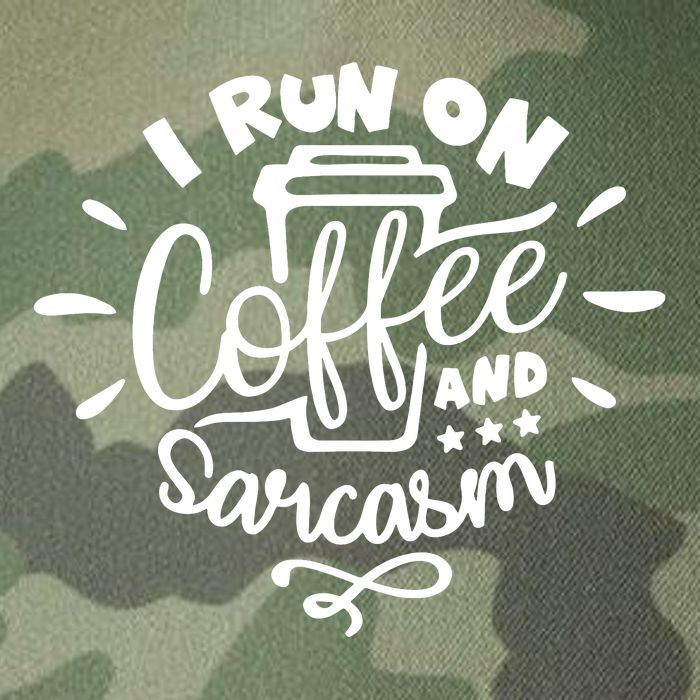 I Run On Coffee And Sarcasm Legacy Tie Dye Trucker Hat