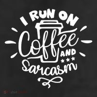 I Run On Coffee And Sarcasm Adult Drive Performance Visor