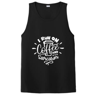I Run On Coffee And Sarcasm PosiCharge Competitor Tank