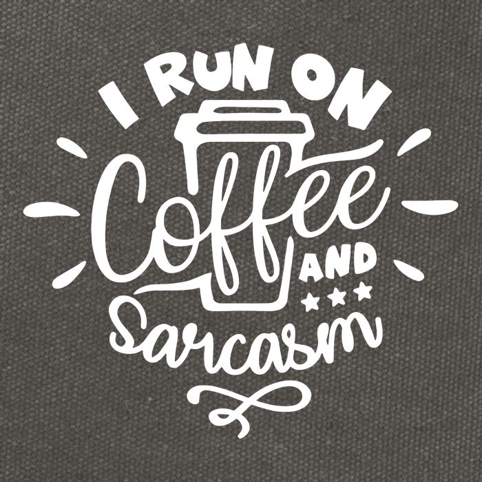 I Run On Coffee And Sarcasm Cotton Canvas Backpack