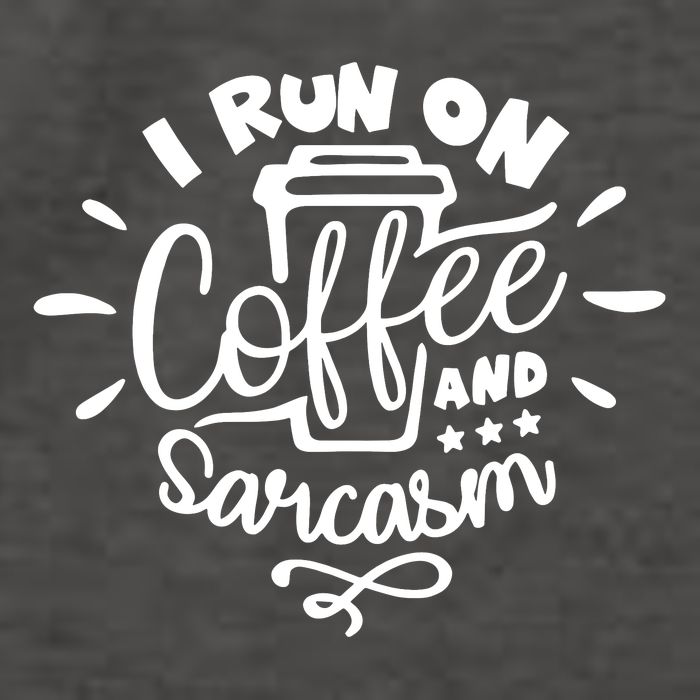 I Run On Coffee And Sarcasm Vector Backpack