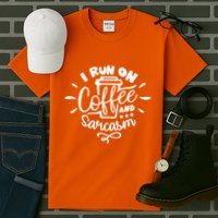 I Run On Coffee And Sarcasm Tall T-Shirt