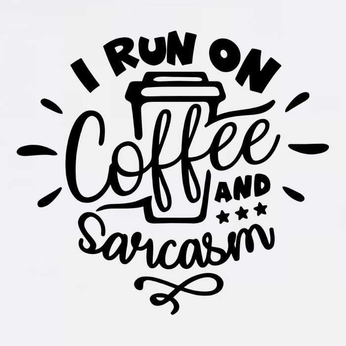 I Run On Coffee And Sarcasm Garment-Dyed Sweatshirt