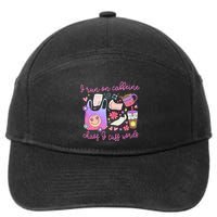 I Run On Caffeine Chaos And Cuss Words 7-Panel Snapback Hat