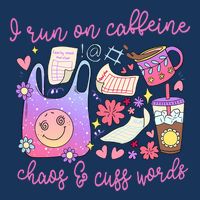 I Run On Caffeine Chaos And Cuss Words Infant Baby Jersey Bodysuit