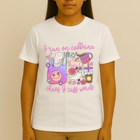 I Run On Caffeine Chaos And Cuss Words T-Shirt