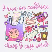 I Run On Caffeine Chaos And Cuss Words Flatbill Hat