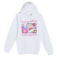 I Run On Caffeine Chaos And Cuss Words Premium Pullover Hoodie
