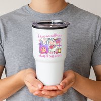 I Run On Caffeine Chaos And Cuss Words Tumbler