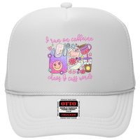 I Run On Caffeine Chaos And Cuss Words Trucker Hat
