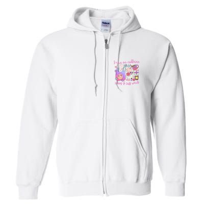 I Run On Caffeine Chaos And Cuss Words Full Zip Hoodie