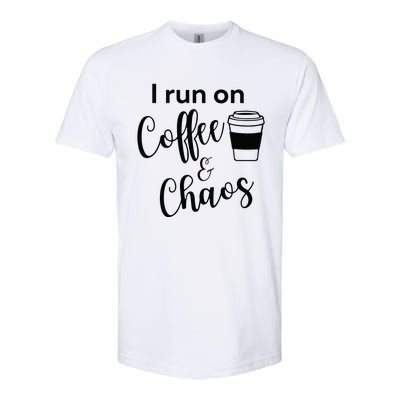 I Run On Coffee & Chaos Softstyle® CVC T-Shirt