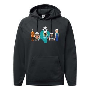 In Remembrance Of Iris Apfel Performance Fleece Hoodie