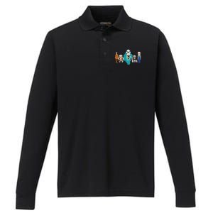 In Remembrance Of Iris Apfel Performance Long Sleeve Polo