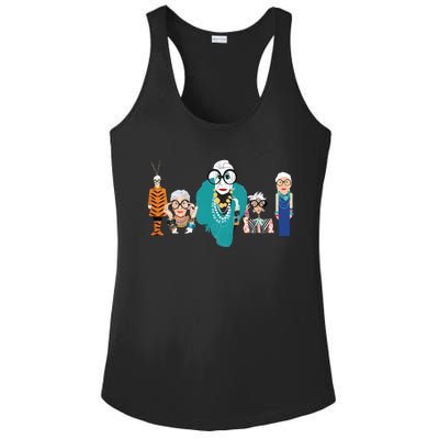 In Remembrance Of Iris Apfel Ladies PosiCharge Competitor Racerback Tank