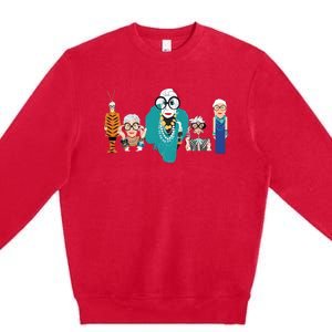 In Remembrance Of Iris Apfel Premium Crewneck Sweatshirt